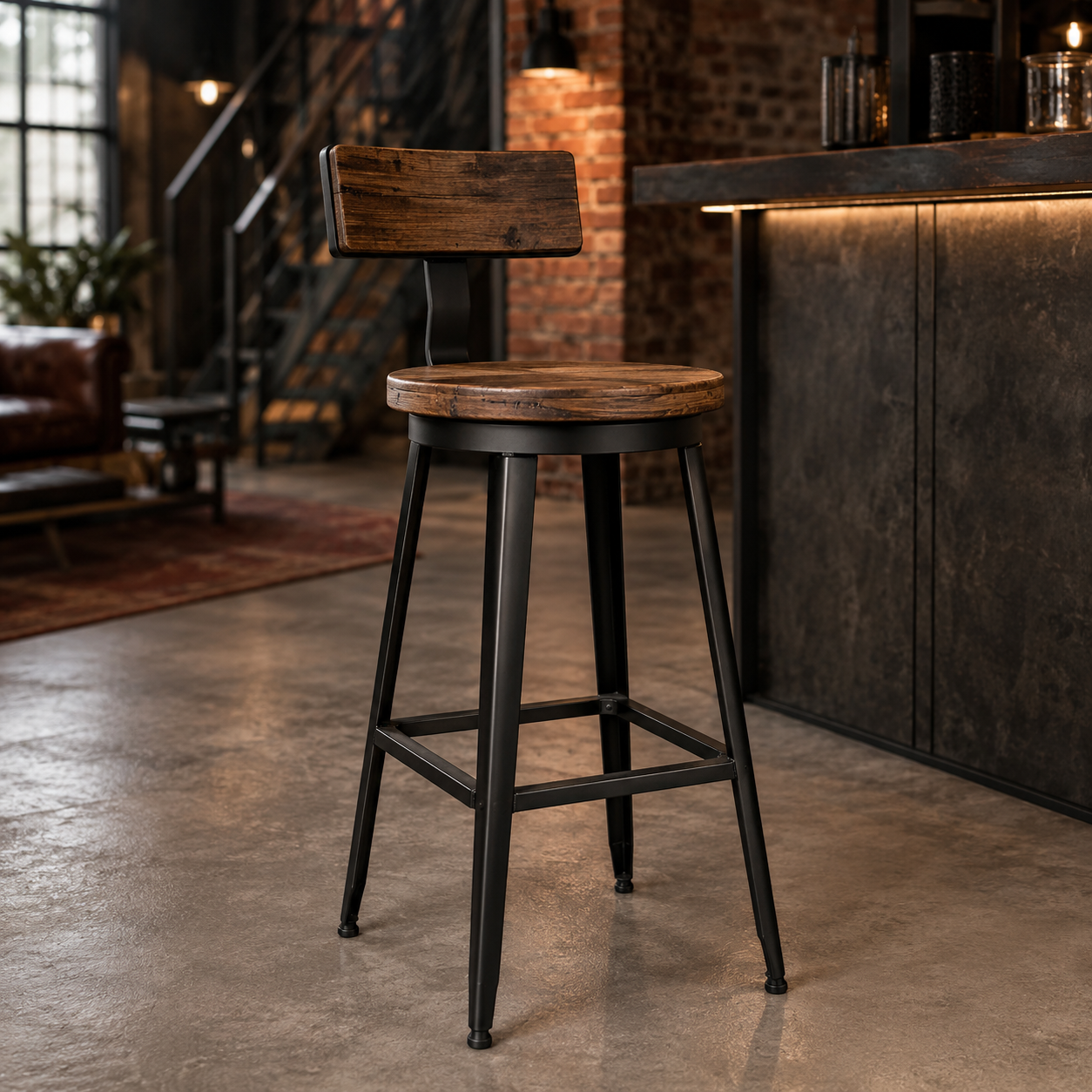 Tabouret de bar industriel