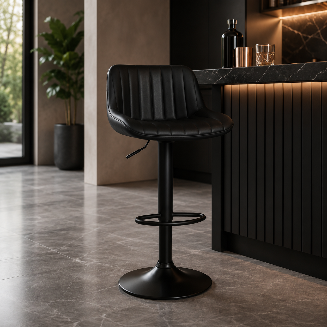 Tabouret de bar noir