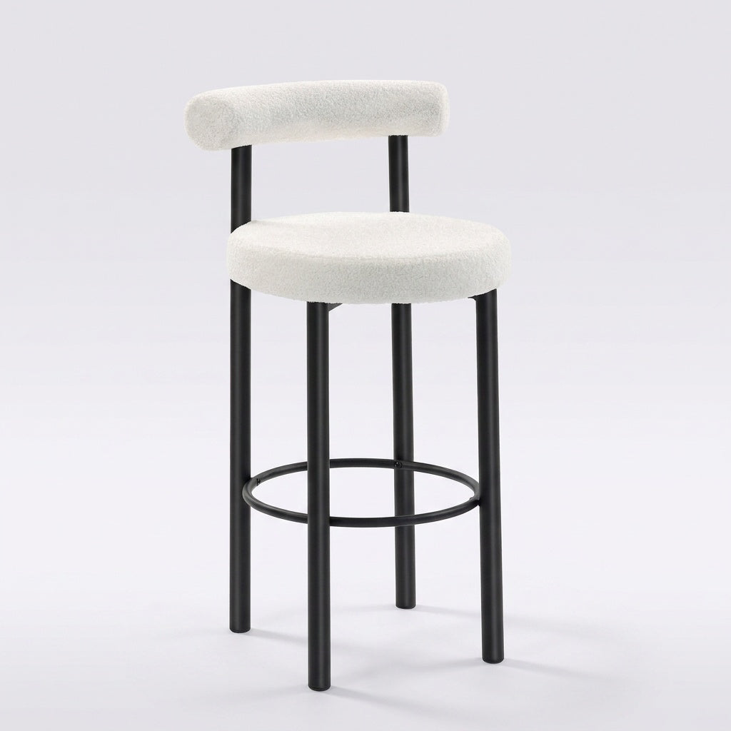 Tabouret de bar moderne blanc - Aarhus