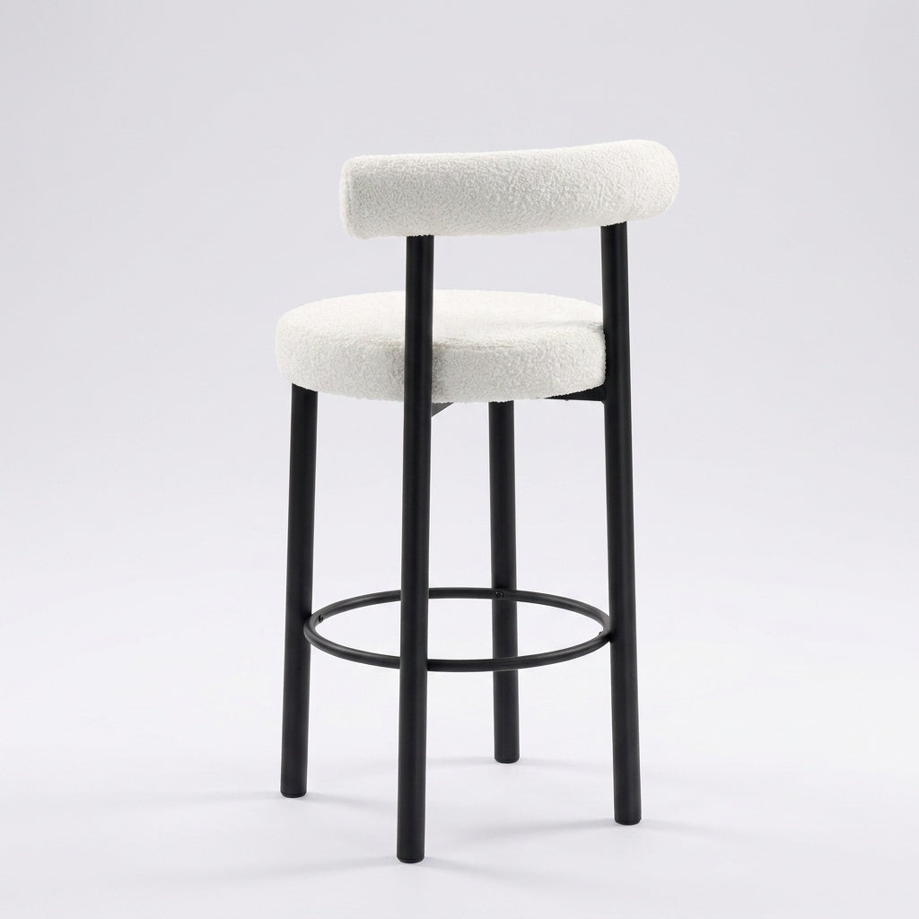 Tabouret de bar moderne blanc - Aarhus