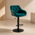Tabourets de Bar Velours Émeraude - Mayfair (Lot de 2)