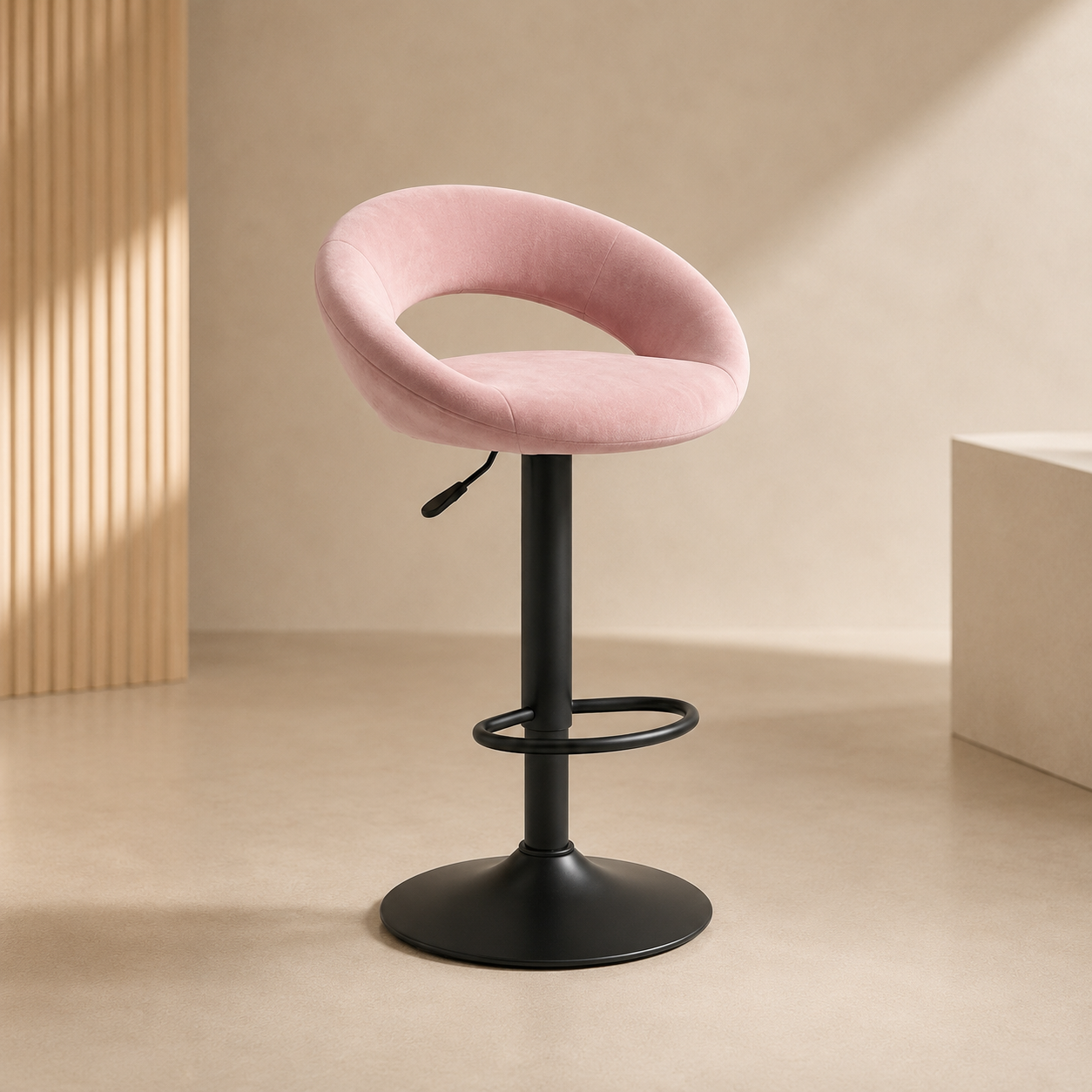 Tabourets de bar Velours - Fidji  (Lot de 2)