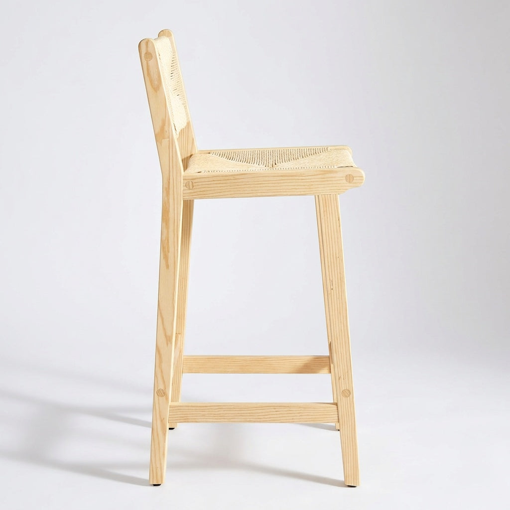 Tabouret de bar en pin massif - Oslo