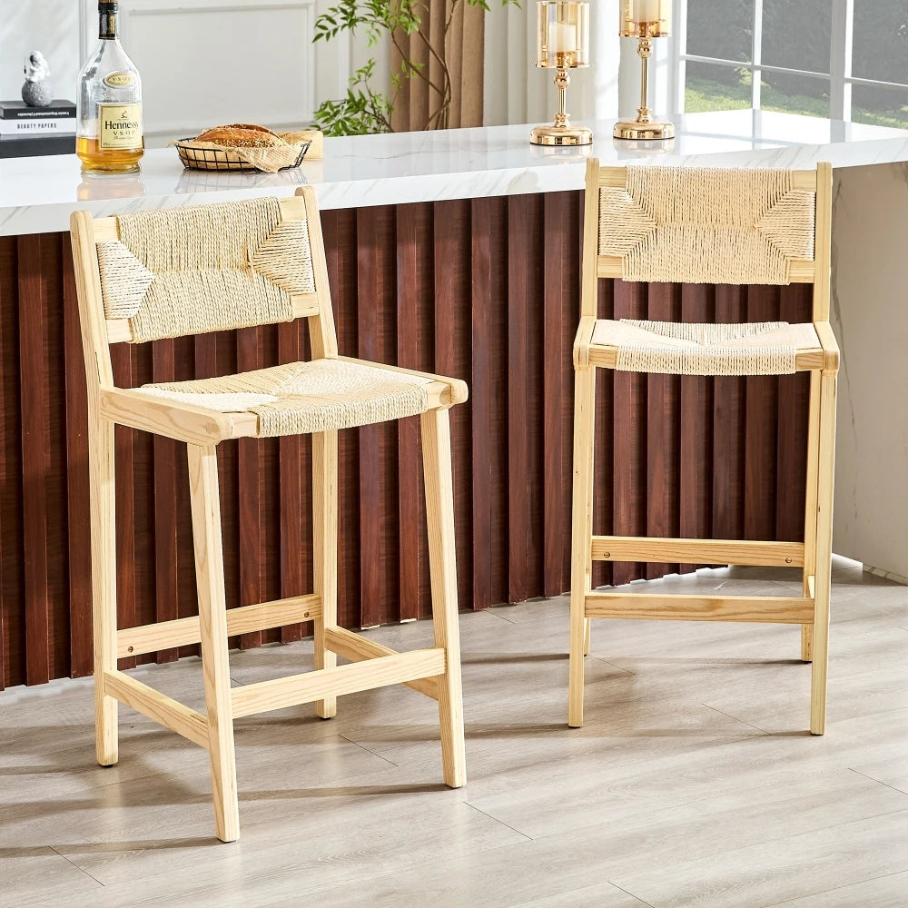 Tabouret de bar en pin massif - Oslo
