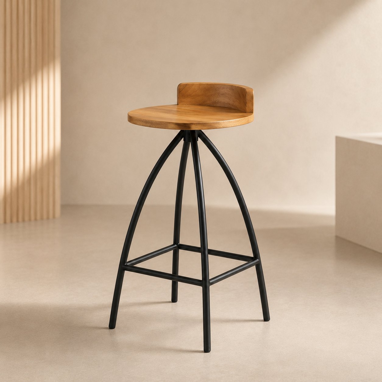 Tabouret de bar en  bois
