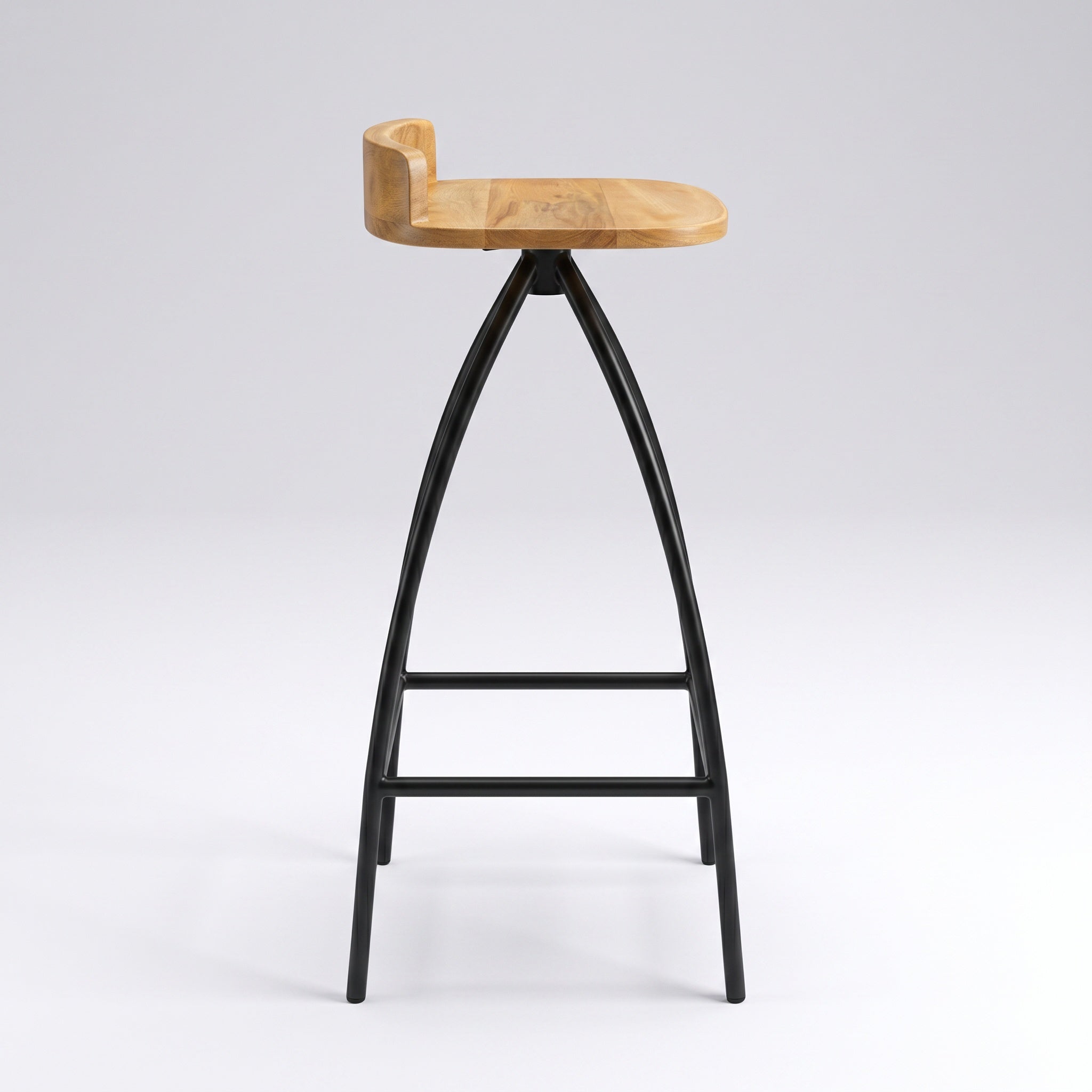 Tabourets de Bar Industriels en Bois de Manguier Massif (Lot de 2) - Bombay